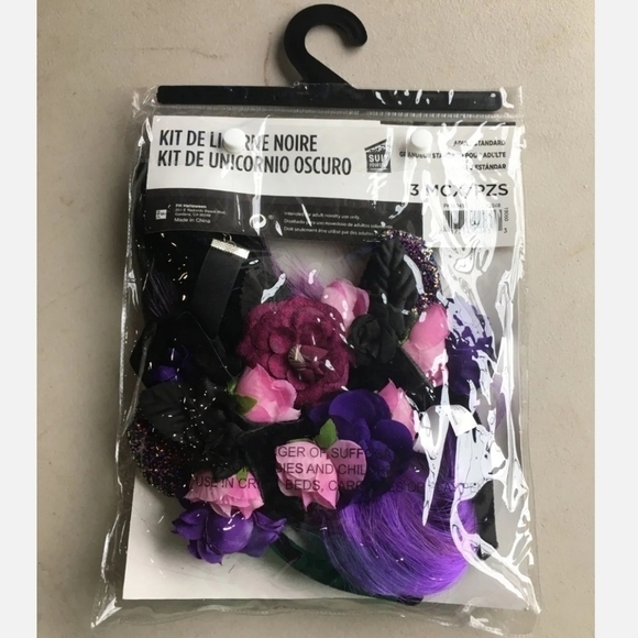 NWT Suit Yourself Dark Unicorn Kit Halloween Costume Cute Adult Standard Size - Picture 2 of 4